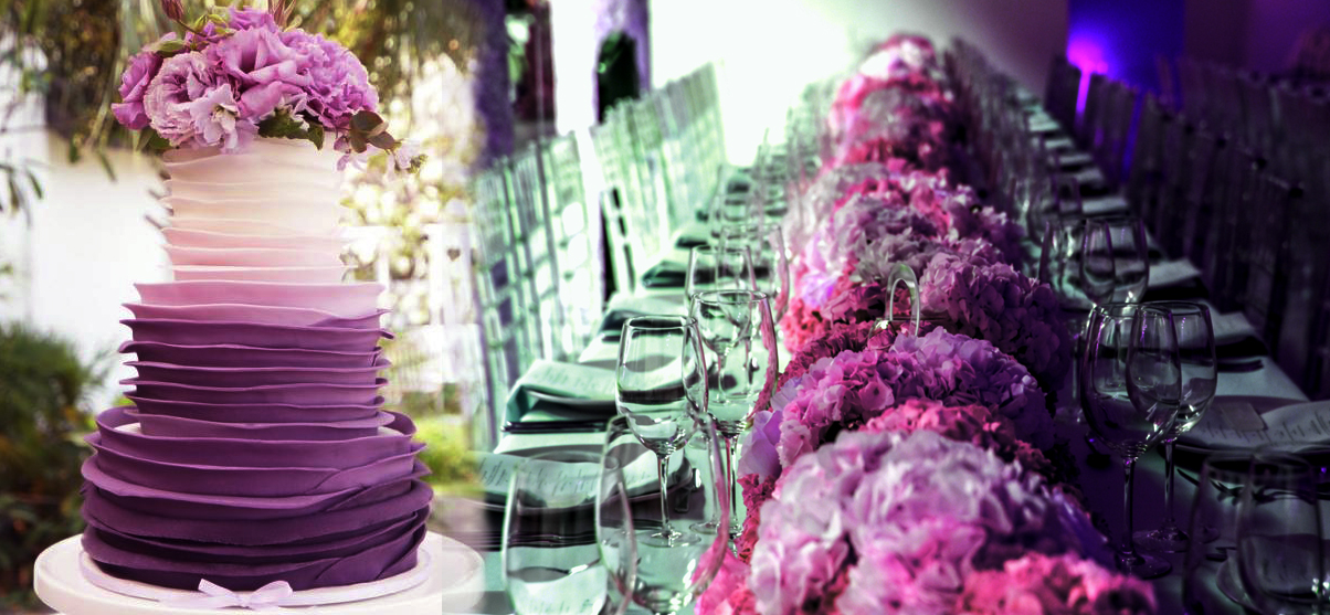 Сиреневая свадьба фиолетовая свадьба услуги в Европе 7skyevent
